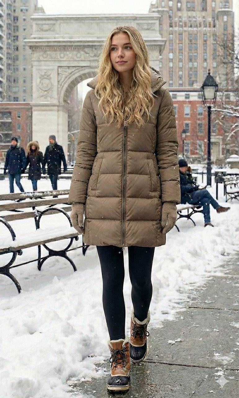 Fake Translucent Fleece Thermal Stockings Woman